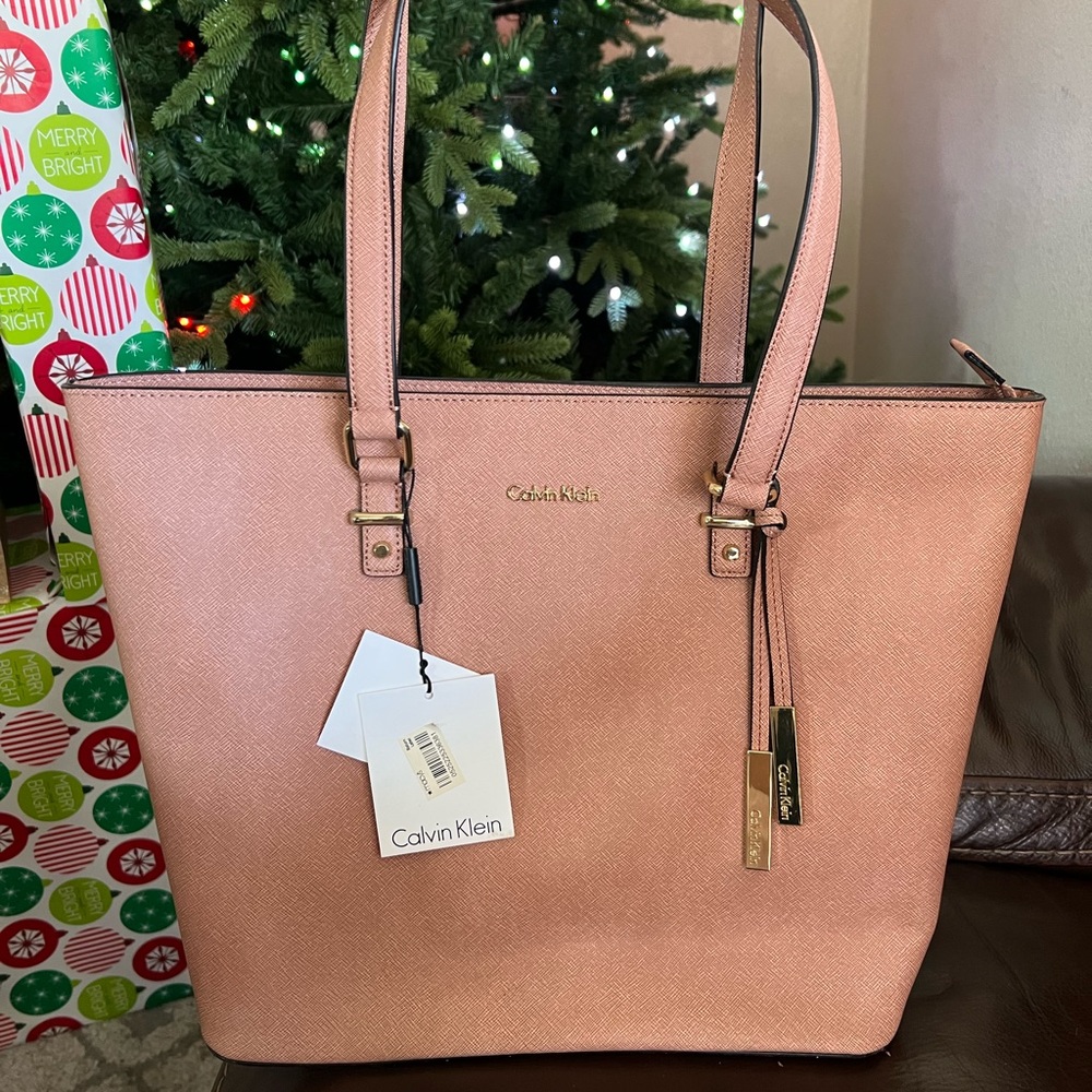 Blush pink Calvin Klein purse